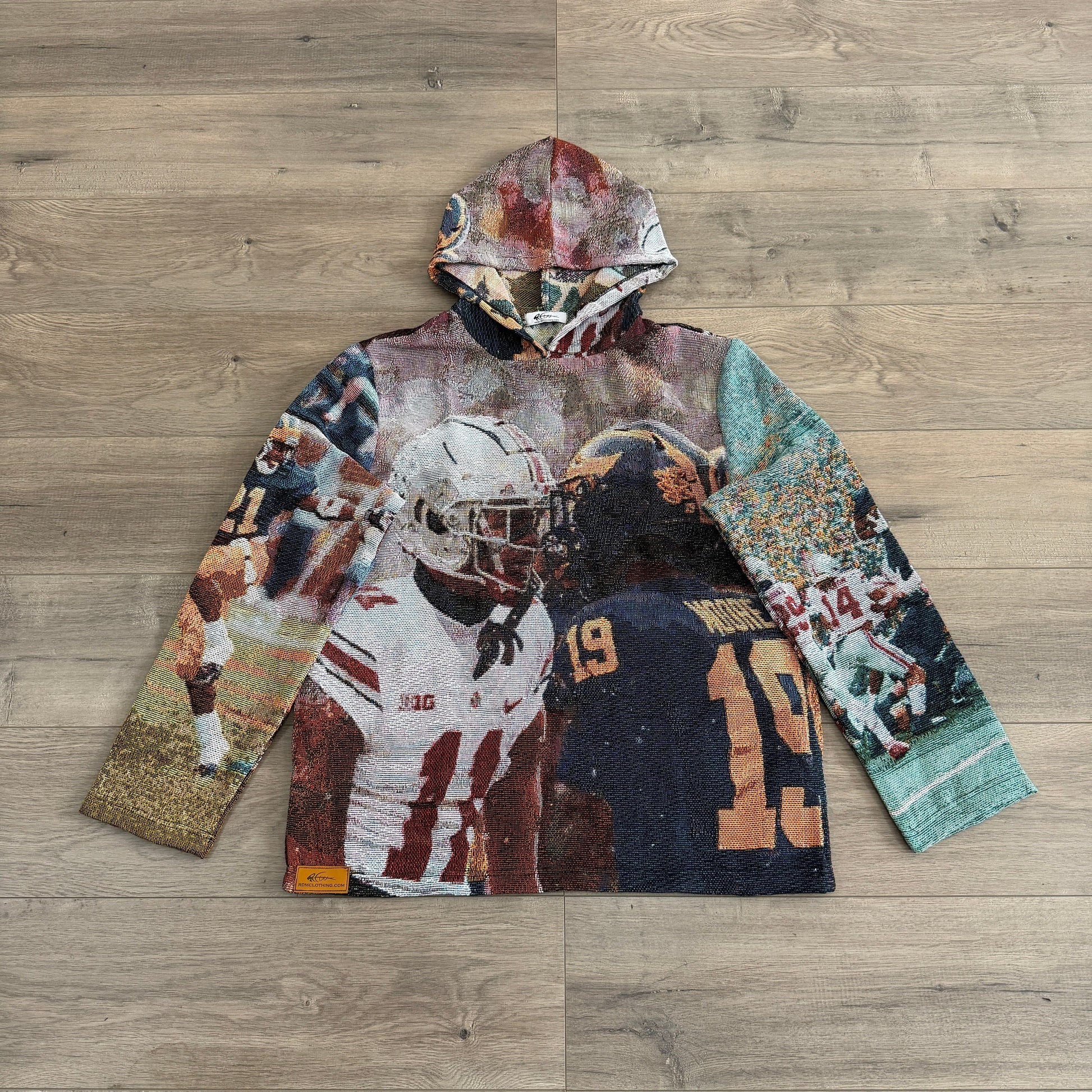 RDMCLOTHINGART tapestry hoodie OHIO VS MICHIGAN TAPESTRY HOODIE