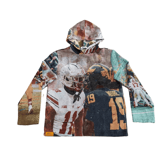 RDMCLOTHINGART tapestry hoodie OHIO VS MICHIGAN TAPESTRY HOODIE