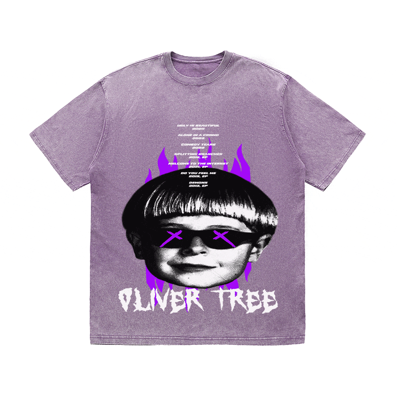 RDMCLOTHINGART tapestry hoodie OLIVER TREE HEAVY WEIGHT COTTON TEE-8890