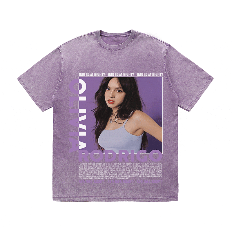 RDMCLOTHINGART tapestry hoodie OLIVIA HEAVY WEIGHT COTTON TEE-9011