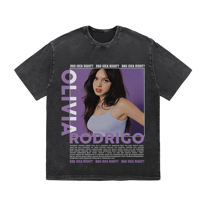 RDMCLOTHINGART tapestry hoodie OLIVIA HEAVY WEIGHT COTTON TEE-9011