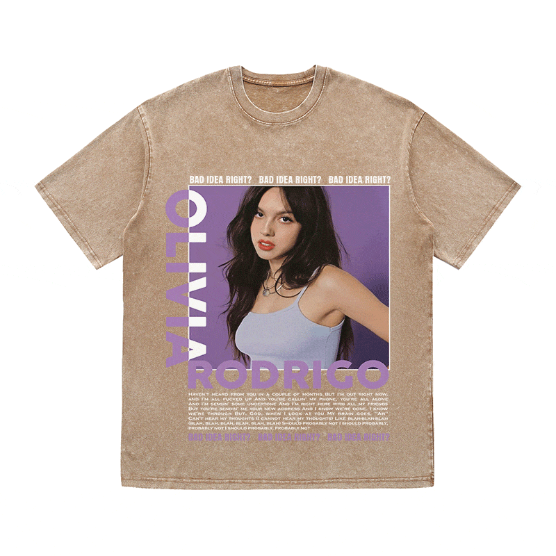 RDMCLOTHINGART tapestry hoodie OLIVIA HEAVY WEIGHT COTTON TEE-9011