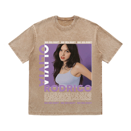 RDMCLOTHINGART tapestry hoodie OLIVIA HEAVY WEIGHT COTTON TEE-9011