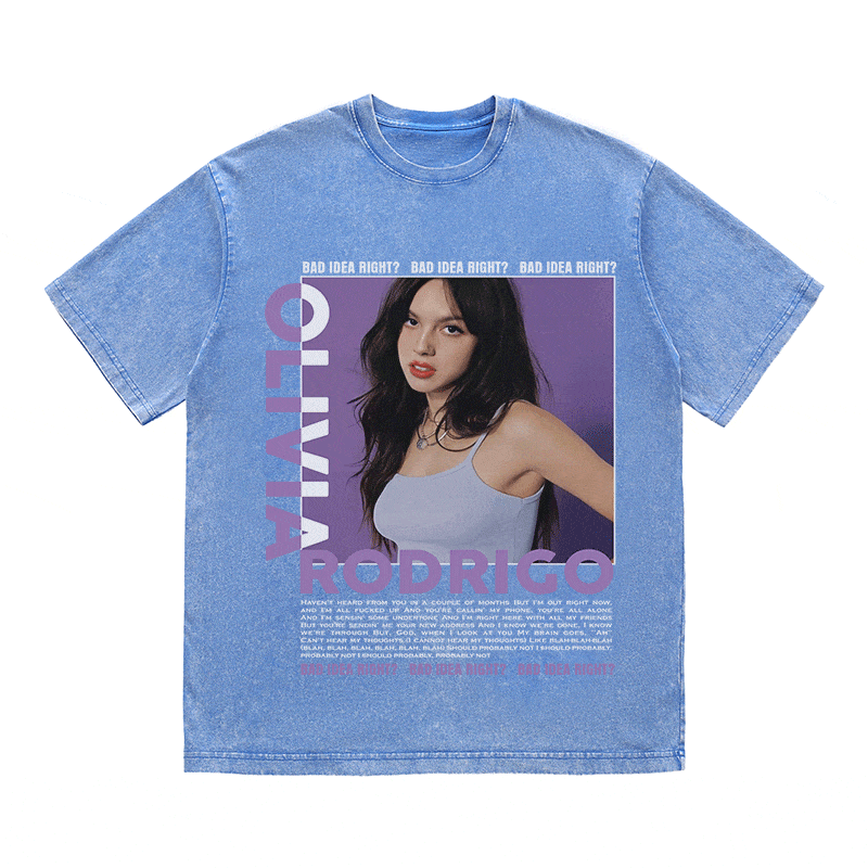 RDMCLOTHINGART tapestry hoodie OLIVIA HEAVY WEIGHT COTTON TEE-9011