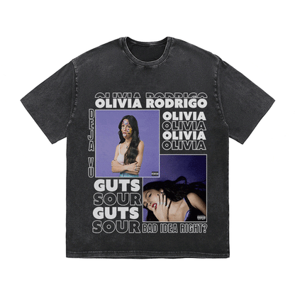 RDMCLOTHINGART tapestry hoodie OLIVIA HEAVY WEIGHT COTTON TEE-9013