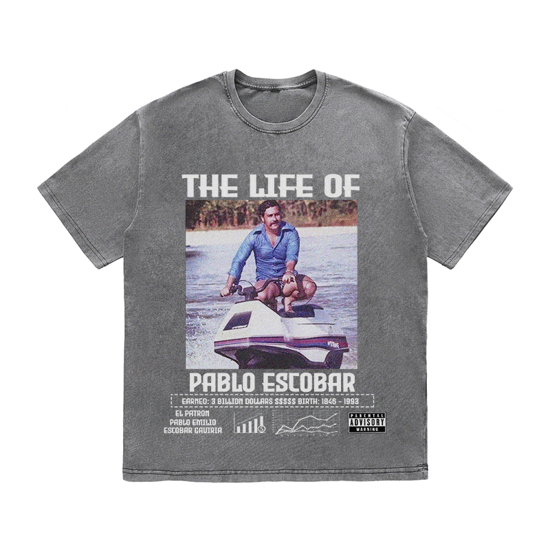 RDMCLOTHINGART tapestry hoodie PABLO ESCBAR HEAVY WEIGHT COTTON TEE-8825