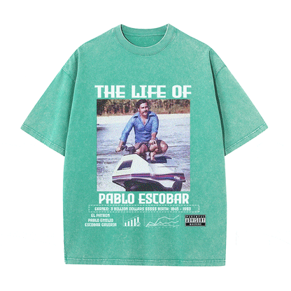 RDMCLOTHINGART tapestry hoodie PABLO ESCBAR HEAVY WEIGHT COTTON TEE-8825