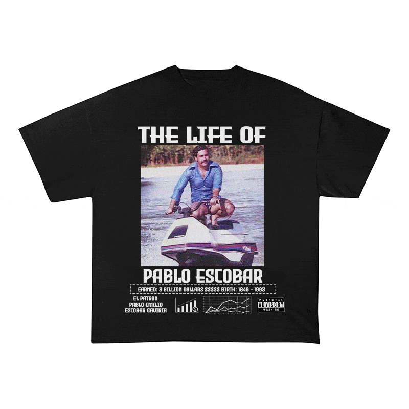 RDMCLOTHINGART tapestry hoodie PABLO ESCBAR HEAVY WEIGHT COTTON TEE-8825