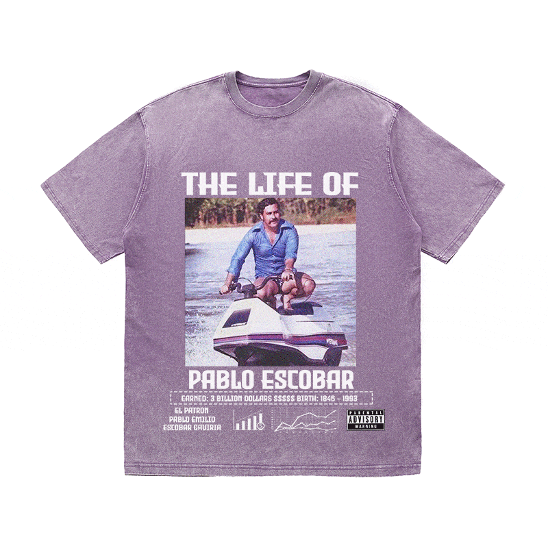 RDMCLOTHINGART tapestry hoodie PABLO ESCBAR HEAVY WEIGHT COTTON TEE-8825