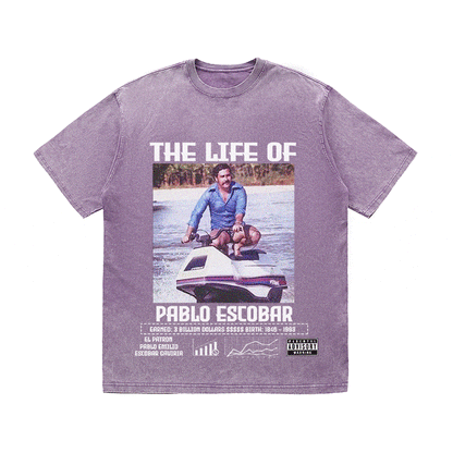 RDMCLOTHINGART tapestry hoodie PABLO ESCBAR HEAVY WEIGHT COTTON TEE-8825