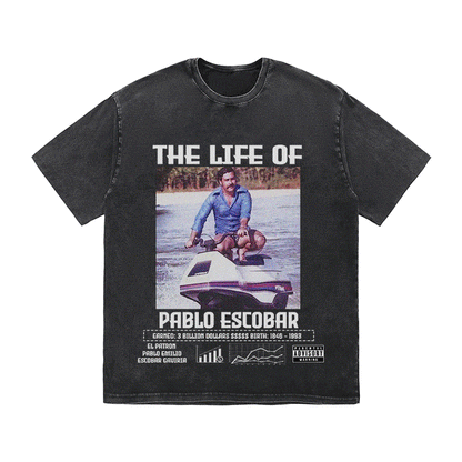 RDMCLOTHINGART tapestry hoodie PABLO ESCBAR HEAVY WEIGHT COTTON TEE-8825