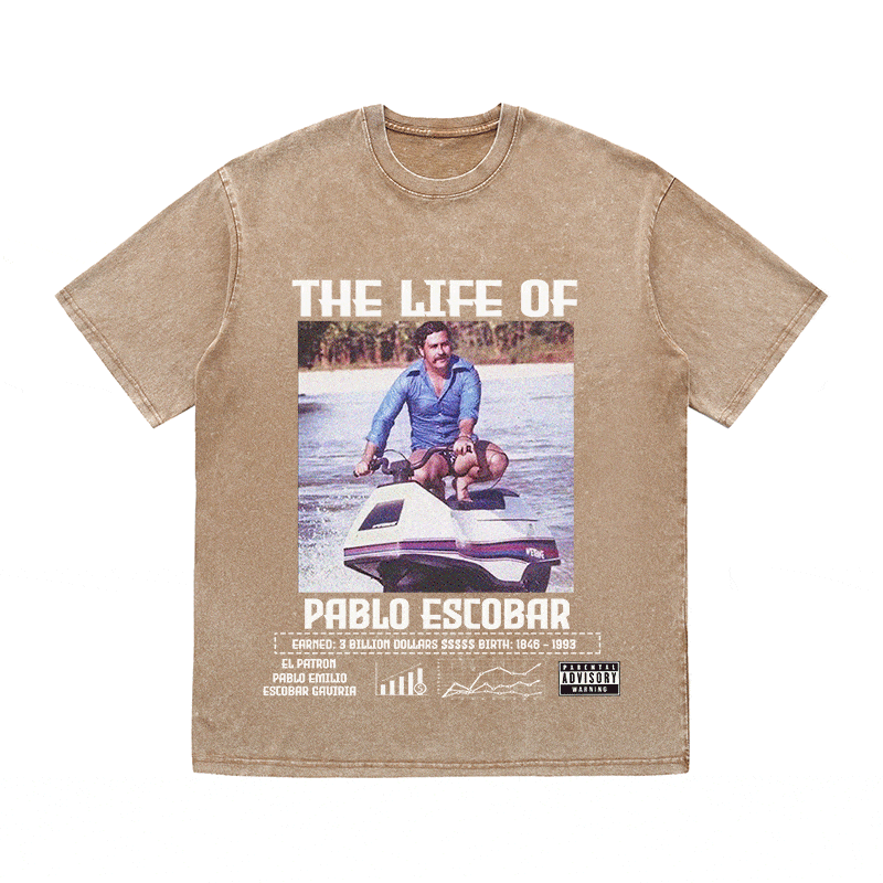 RDMCLOTHINGART tapestry hoodie PABLO ESCBAR HEAVY WEIGHT COTTON TEE-8825