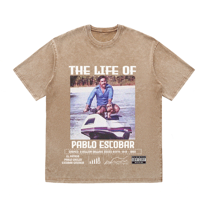 RDMCLOTHINGART tapestry hoodie PABLO ESCBAR HEAVY WEIGHT COTTON TEE-8825