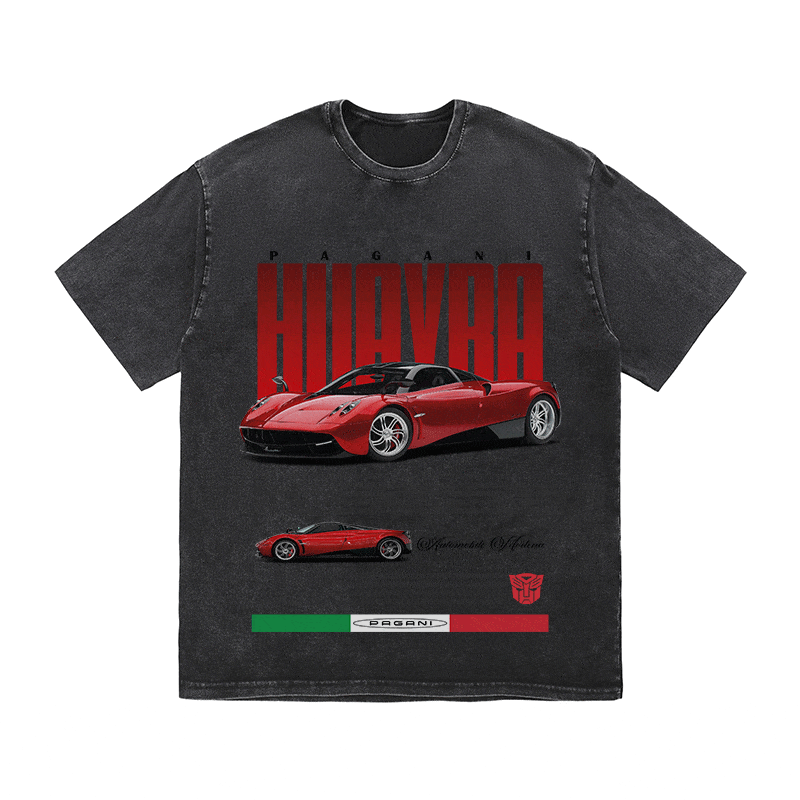 RDMCLOTHINGART tapestry hoodie PAGANI HUAYRA HEAVY WEIGHT COTTON TEE-8836