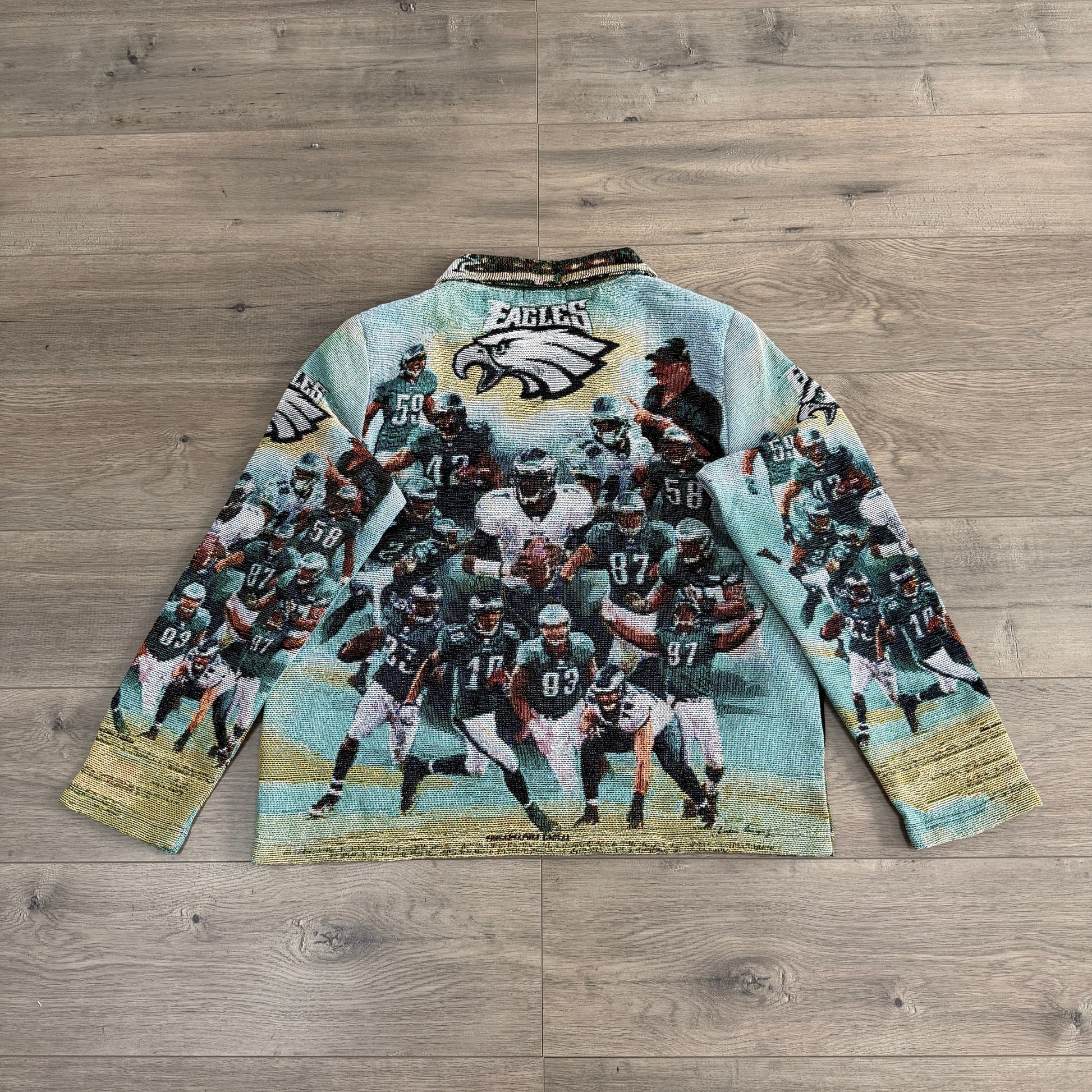 RDMCLOTHINGART tapestry hoodie PHILADELPHIA EAGLES  TAPESTRY JACKET