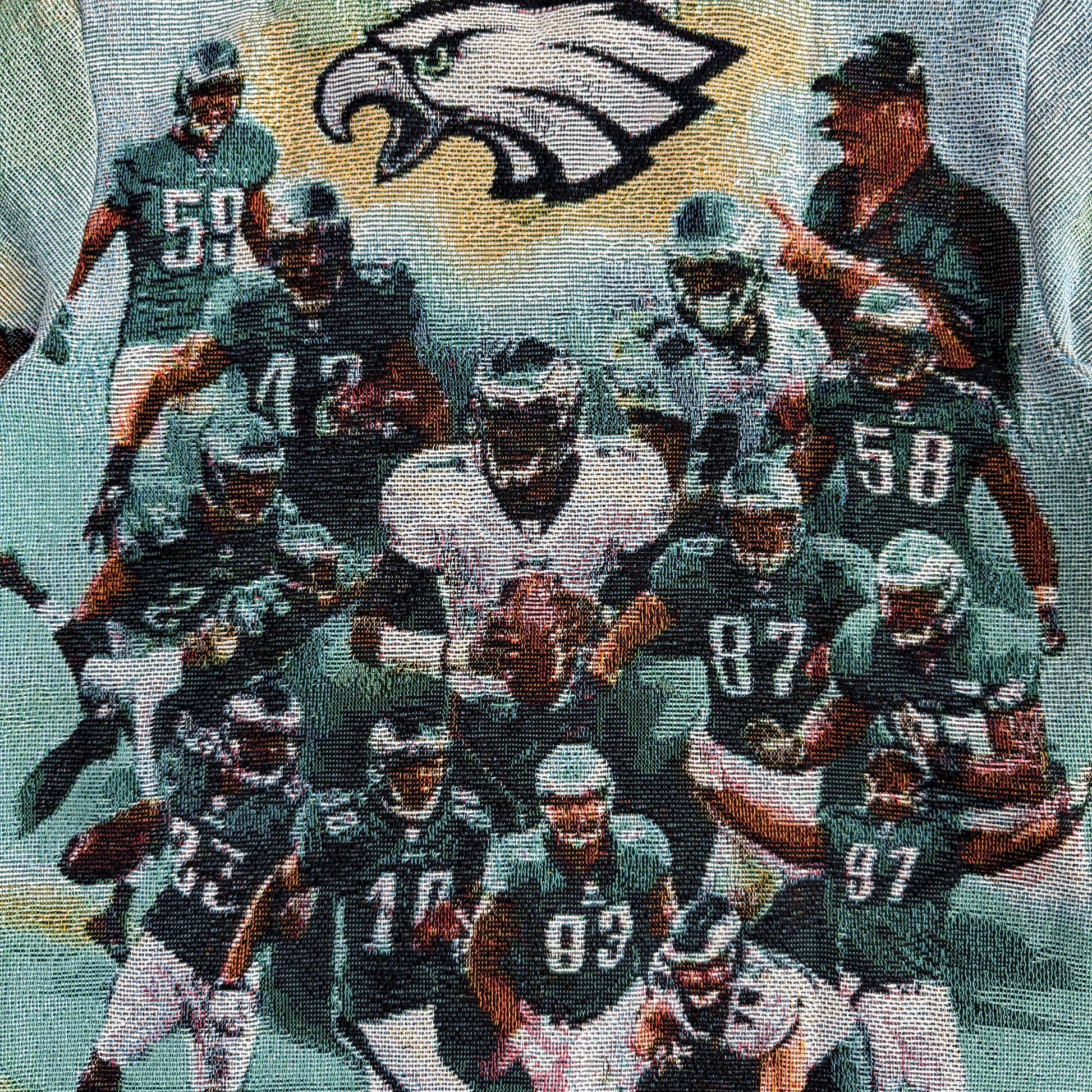 RDMCLOTHINGART tapestry hoodie PHILADELPHIA EAGLES  TAPESTRY JACKET