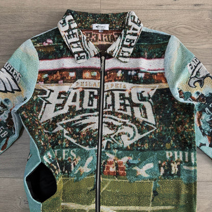RDMCLOTHINGART tapestry hoodie PHILADELPHIA EAGLES  TAPESTRY JACKET