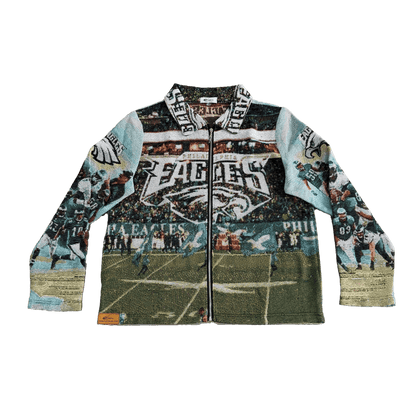 RDMCLOTHINGART tapestry hoodie PHILADELPHIA EAGLES  TAPESTRY JACKET