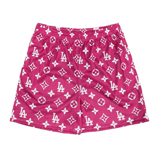 PINK LA MESH SHORTS-8674 - RDMCLOTHINGART