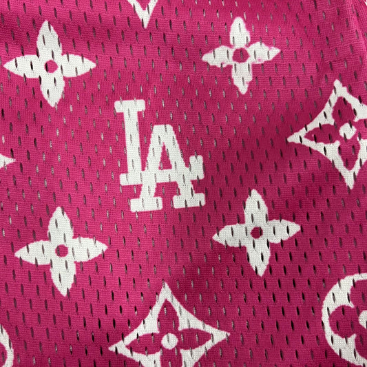 PINK LA MESH SHORTS-8674 - RDMCLOTHINGART