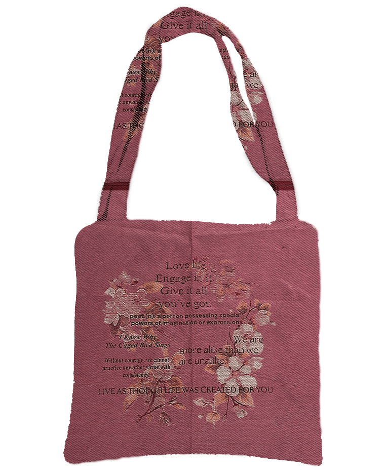 RDMCLOTHINGART tapestry hoodie PINK MAYA TAPESTRY BAG