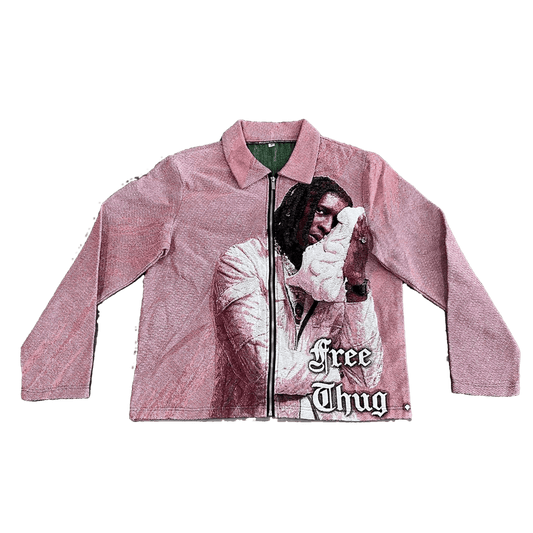 PINK YSL TAPESTRY JACKET - RDMCLOTHINGART