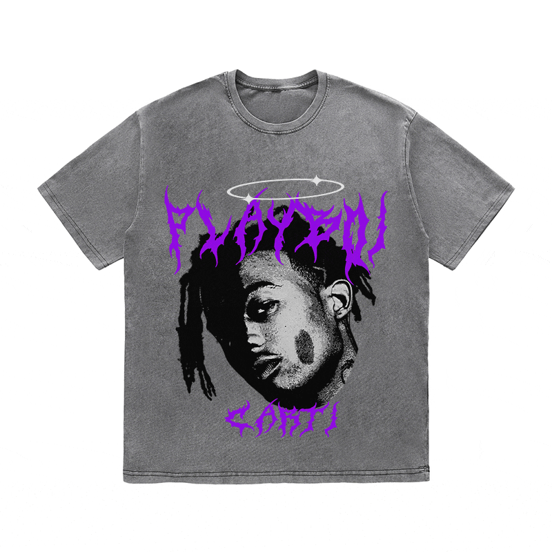 RDMCLOTHINGART tapestry hoodie PLAYBOI CARTY HEAVY WEIGHT COTTON TEE-8915