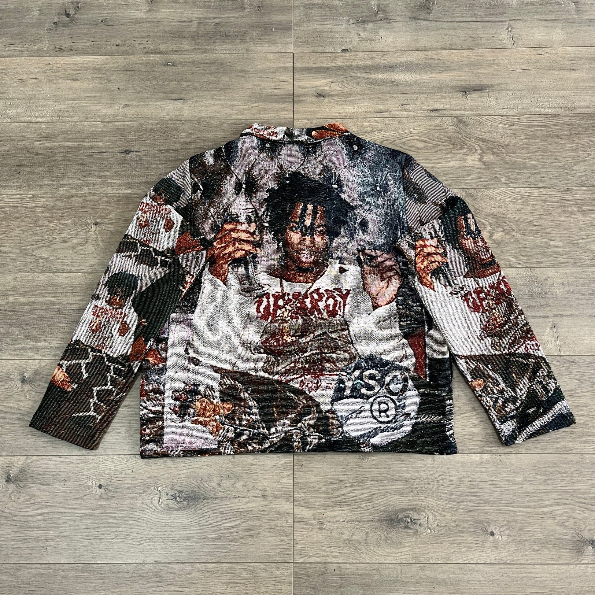 RDMCLOTHINGART tapestry hoodie PLAYBOI TAPESTRY JACKET