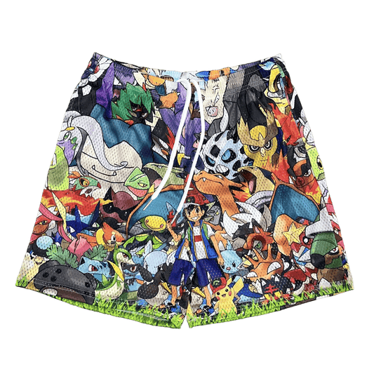 POKEMON MESH SHORTS-8667 - RDMCLOTHINGART
