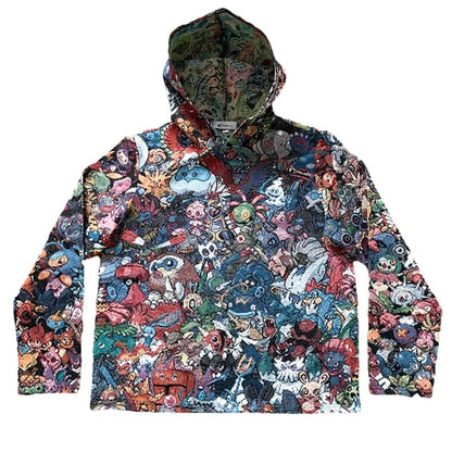POKEMON TAPESTRY HOODIE - RDMCLOTHINGART