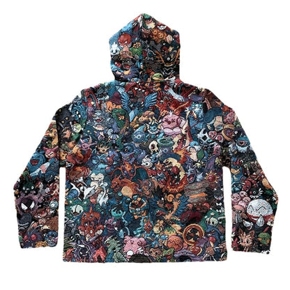 POKEMON TAPESTRY HOODIE - RDMCLOTHINGART