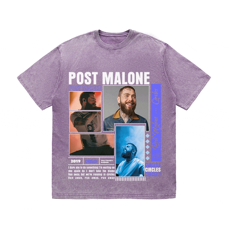 RDMCLOTHINGART tapestry hoodie POST MALONE HEAVY WEIGHT COTTON TEE-9016