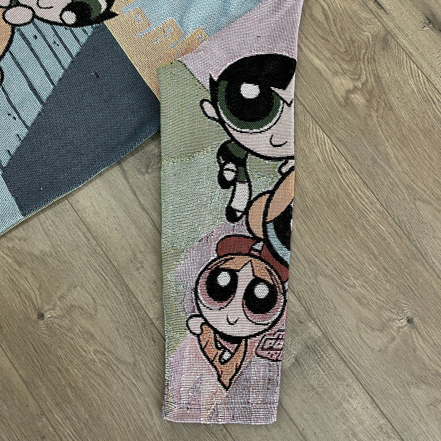 POWERPUFF GIRLS TAPESTRY HOODIE - RDMCLOTHINGART