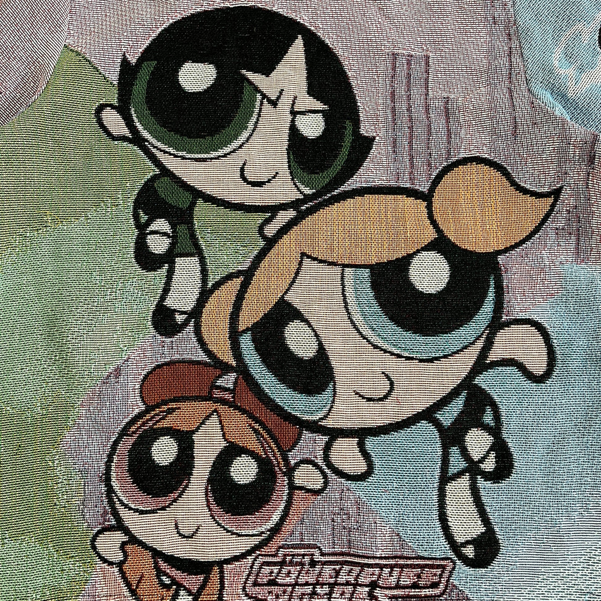 POWERPUFF GIRLS TAPESTRY HOODIE - RDMCLOTHINGART