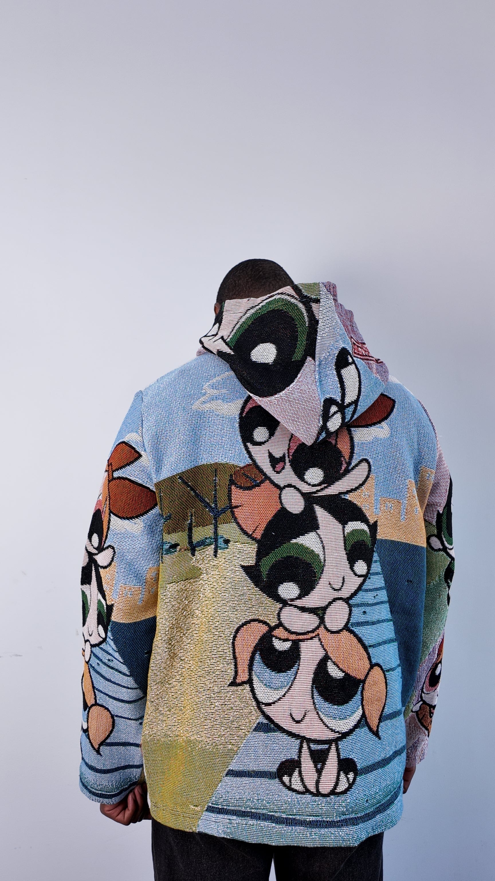 POWERPUFF GIRLS TAPESTRY HOODIE - RDMCLOTHINGART