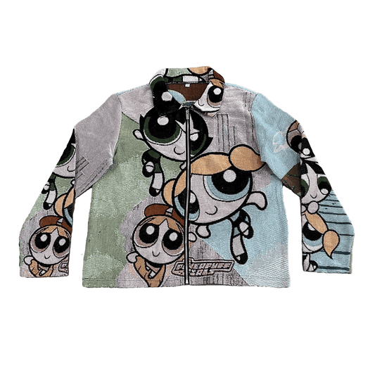 POWERPUFF GIRLS TAPESTRY JACKET - RDMCLOTHINGART