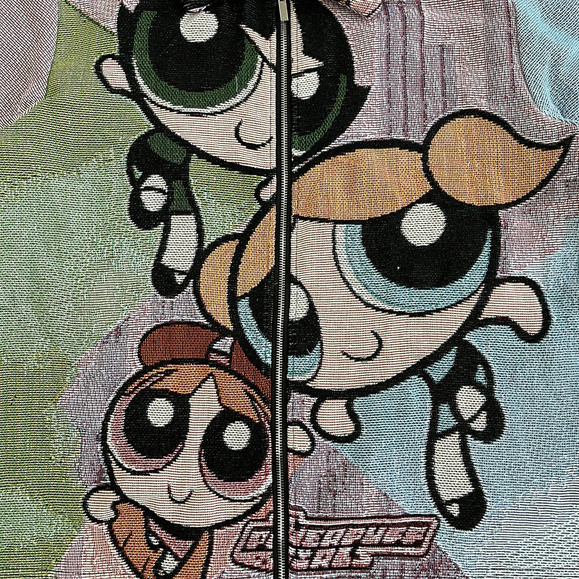 RDMCLOTHINGART tapestry hoodie POWERPUFF GIRLS  TAPESTRY TEE