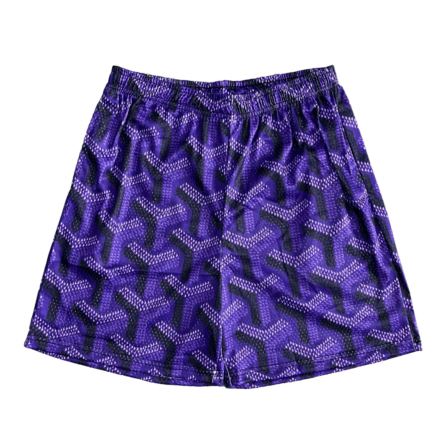 PURPLE GY MESH SHORTS-8736 - RDMCLOTHINGART