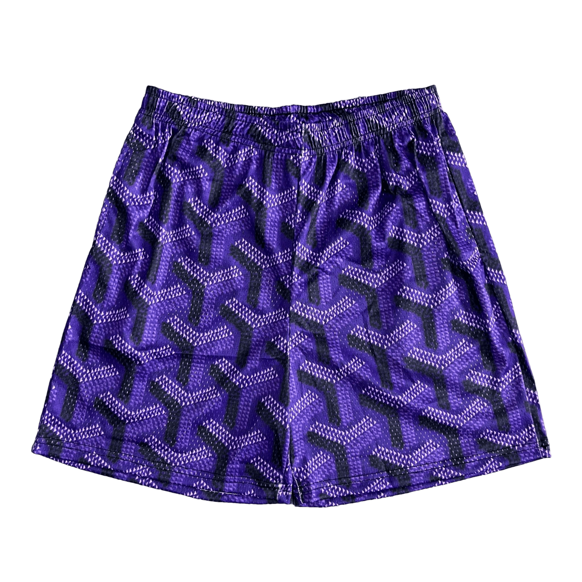 PURPLE GY MESH SHORTS-8736 - RDMCLOTHINGART