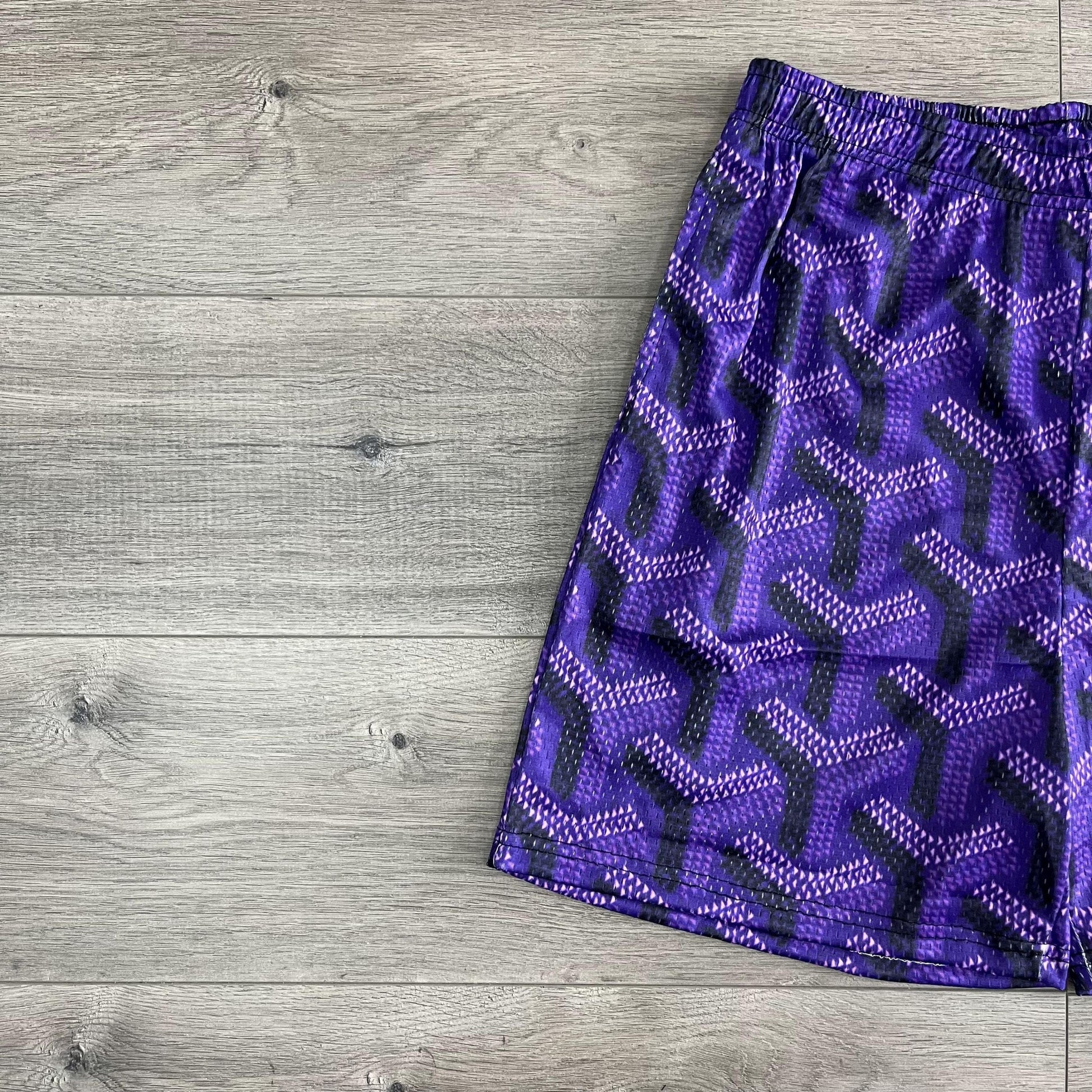 PURPLE GY MESH SHORTS-8736 - RDMCLOTHINGART
