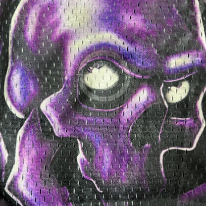 PURPLE SKULL MESH SHORTS-8735 - RDMCLOTHINGART