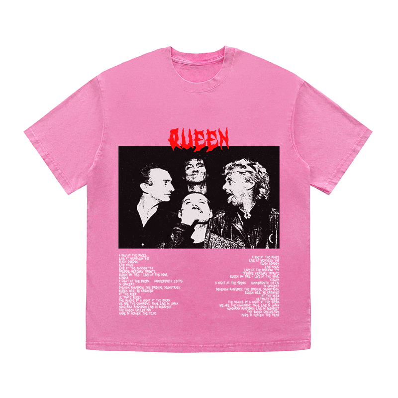 RDMCLOTHINGART tapestry hoodie QUEEN HEAVY WEIGHT COTTON TEE-8916