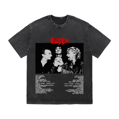 RDMCLOTHINGART tapestry hoodie QUEEN HEAVY WEIGHT COTTON TEE-8916