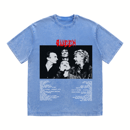 RDMCLOTHINGART tapestry hoodie QUEEN HEAVY WEIGHT COTTON TEE-8916