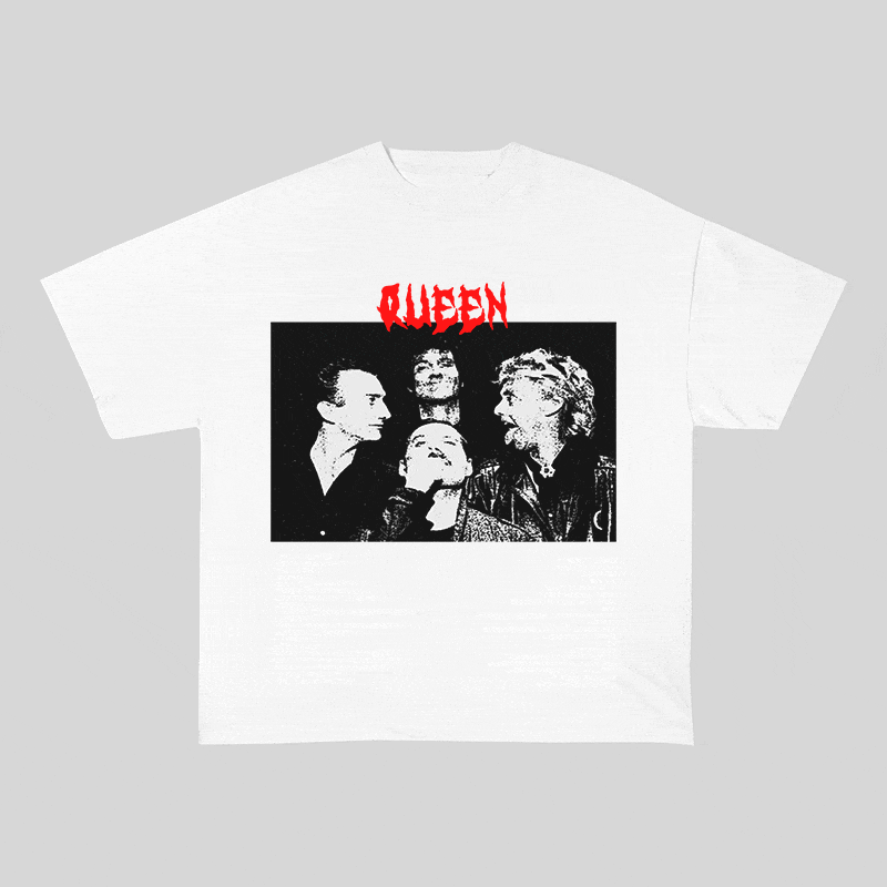 RDMCLOTHINGART tapestry hoodie QUEEN HEAVY WEIGHT COTTON TEE-8916