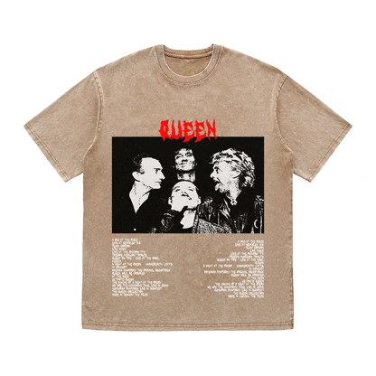 RDMCLOTHINGART tapestry hoodie QUEEN HEAVY WEIGHT COTTON TEE-8916