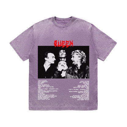 RDMCLOTHINGART tapestry hoodie QUEEN HEAVY WEIGHT COTTON TEE-8916