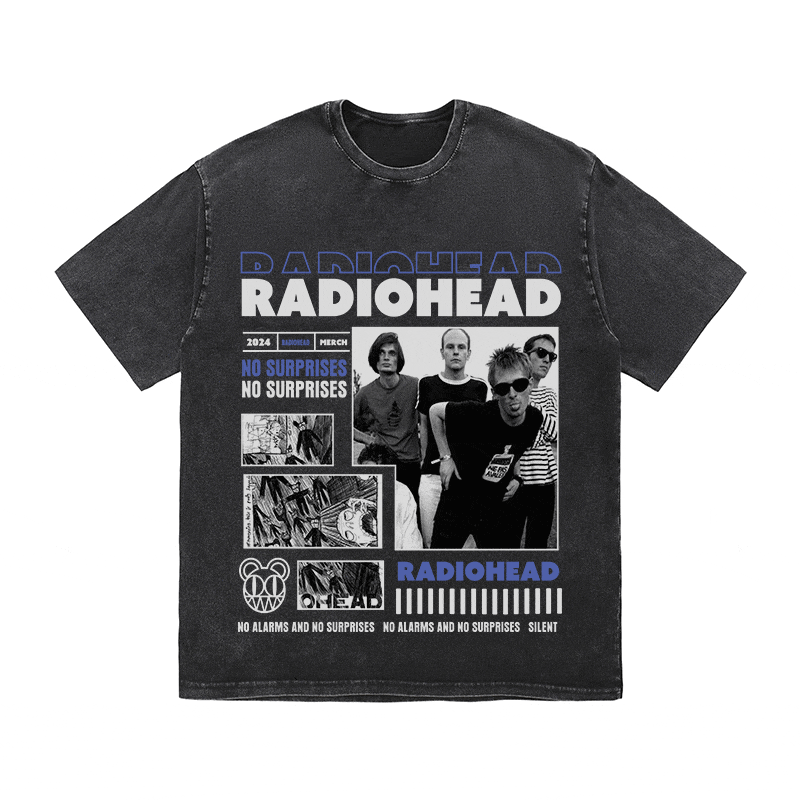 RDMCLOTHINGART tapestry hoodie RADIOHEAD HEAVY WEIGHT COTTON TEE-9017