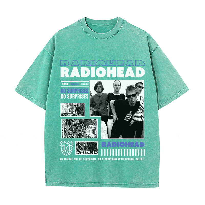 RDMCLOTHINGART tapestry hoodie RADIOHEAD HEAVY WEIGHT COTTON TEE-9017