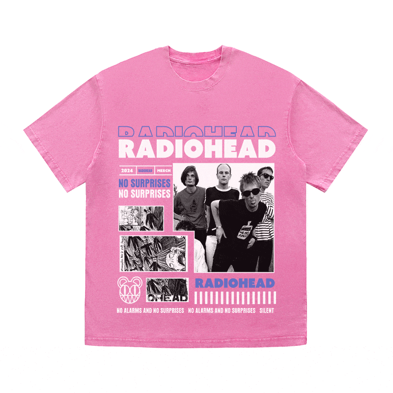 RDMCLOTHINGART tapestry hoodie RADIOHEAD HEAVY WEIGHT COTTON TEE-9017